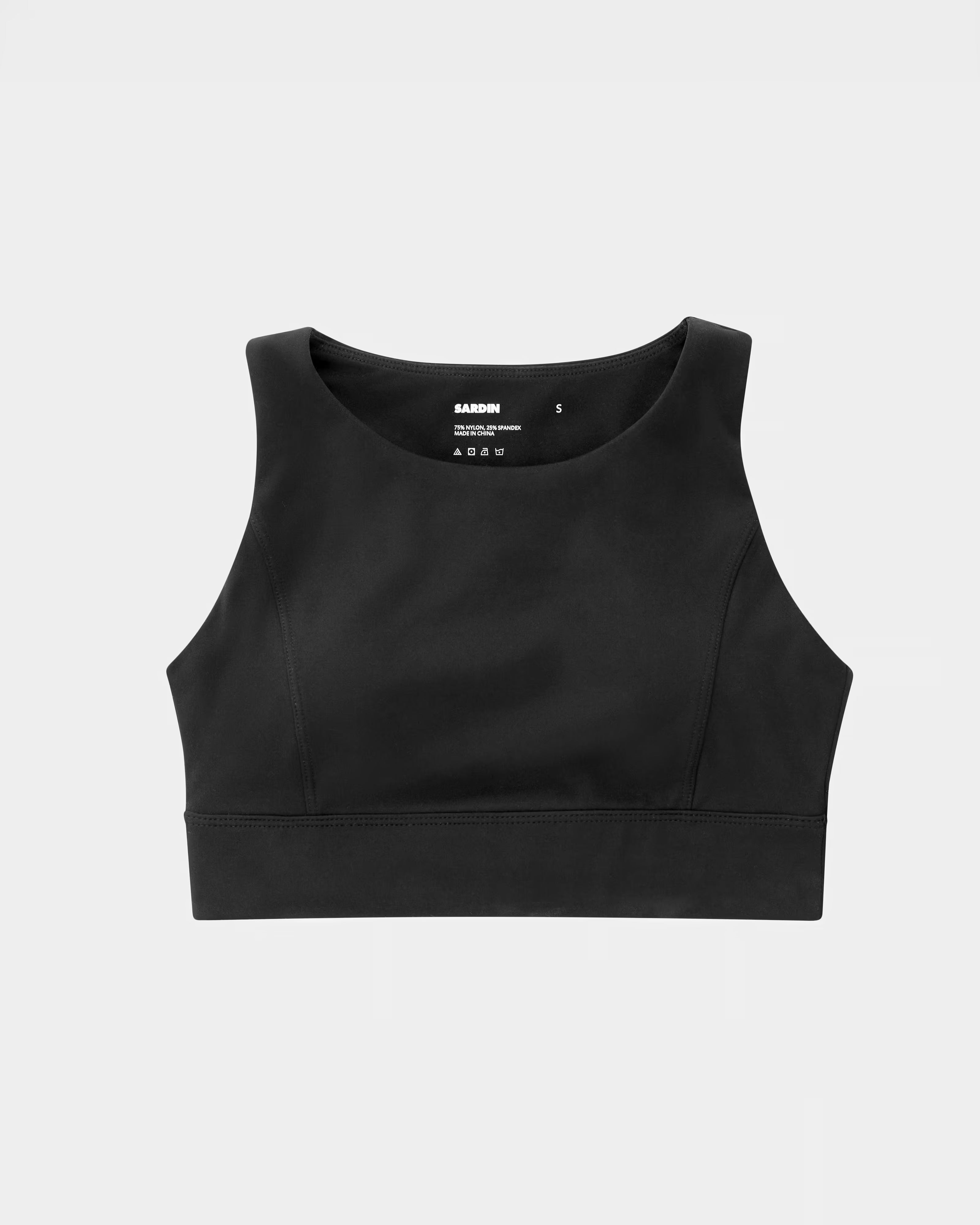 Halter Training Bra Tetra Black